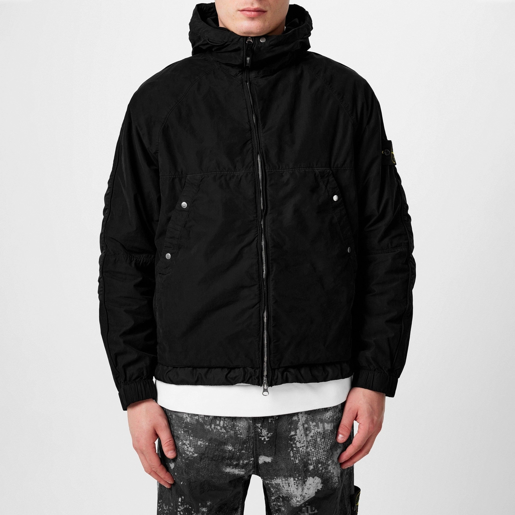 Stone Island David T C Hooded Jacket - Nero V0029